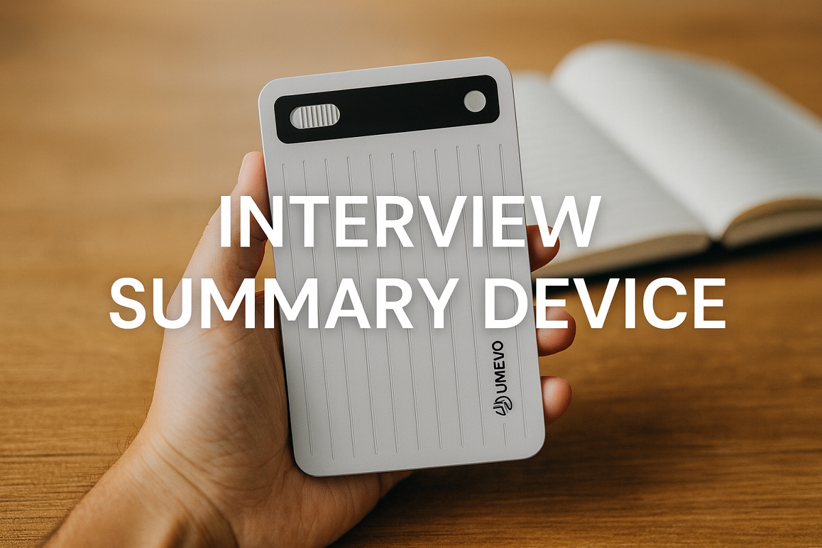 The Ultimate Guide to Interview Summary Devices: From Recording to AI Insights