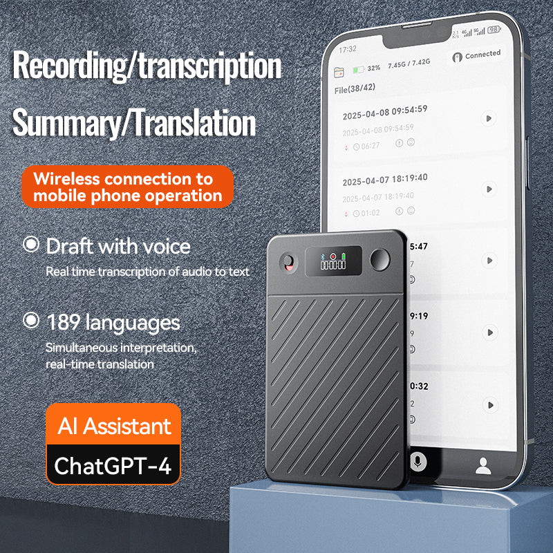 UMEVO-SL Note With Screen AI Voice Recorder, Transcribe & Summarize by ChatGPT