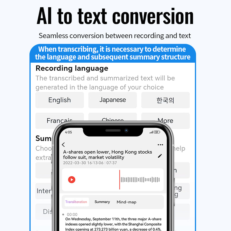 UMEVO-SL Note With Screen AI Voice Recorder, Transcribe & Summarize by ChatGPT