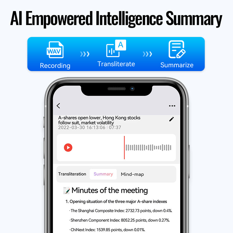 UMEVO-SL Note With Screen AI Voice Recorder, Transcribe & Summarize by ChatGPT