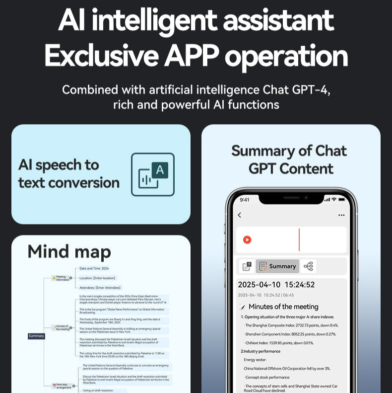 UMEVO-SL Note With Screen AI Voice Recorder, Transcribe & Summarize by ChatGPT
