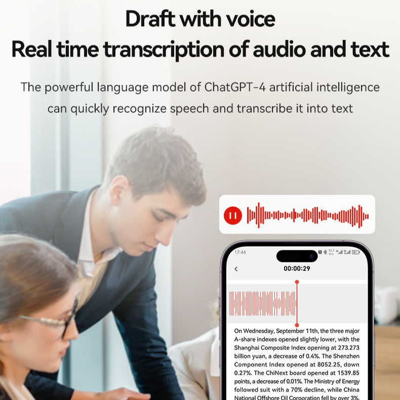 UMEVO-SL Note With Screen AI Voice Recorder, Transcribe & Summarize by ChatGPT