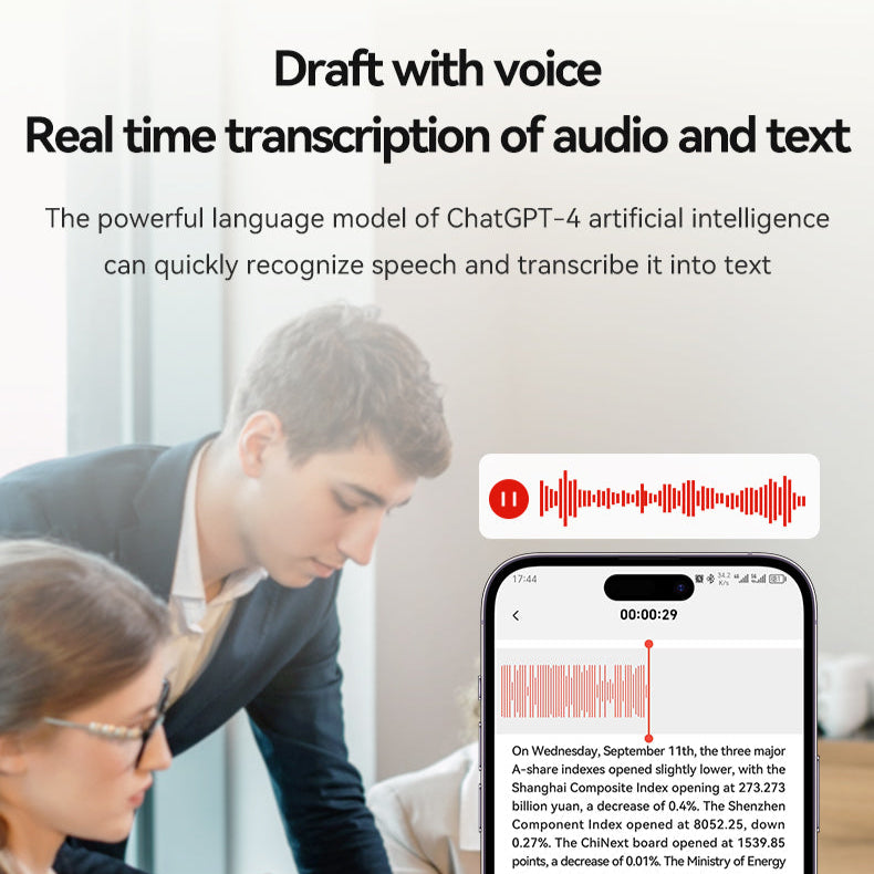 UMEVO-SL Note Screen-free AI Voice Recorder, Transcribe & Summarize by ChatGPT