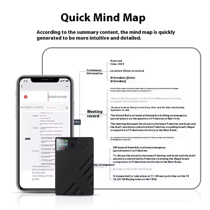 UMEVO Note - AI Voice Recorder - Accuracy Translation & Smart Summarization